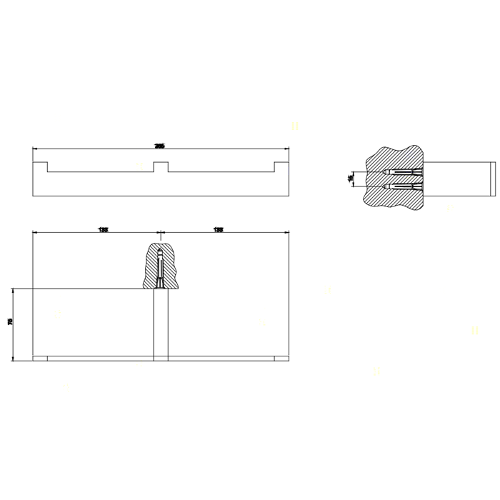 Gessi Rettangolo полотенцедержатель двойной настенный, цвет: хром - Gidratop.ru изображение