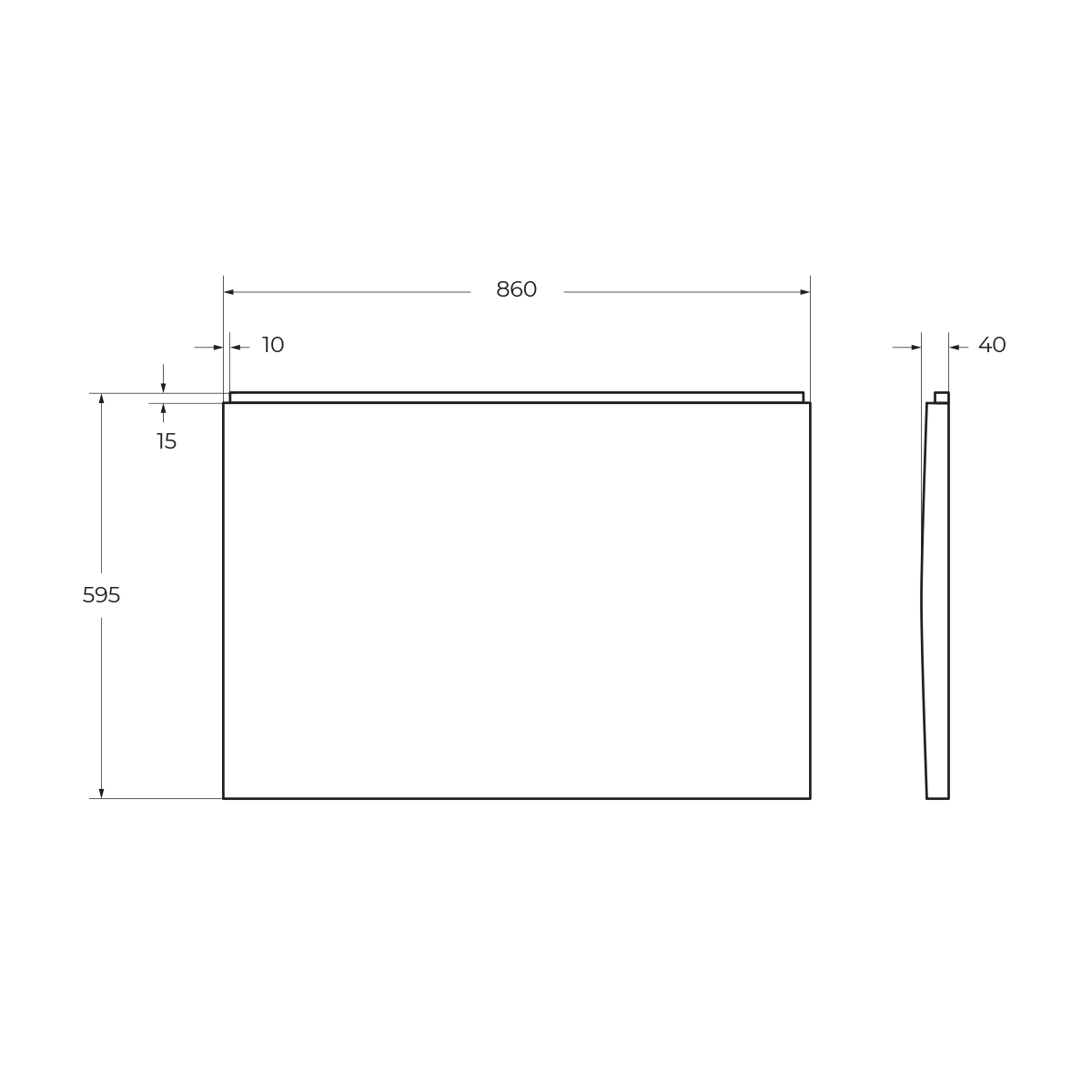 Боковая панель для акриловой ванны с крепежом CEZARES PLANE-F-90-SP-W37 - Gidratop.ru изображение