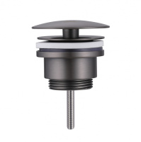 Донный клапан ABBER AF0012NG без перелива, фиксированный, никель - Gidratop.ru изображение