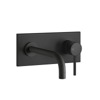 Gessi Emporio Via tortona внешняя часть для настенного смесителя с длинным изливом, без донного клапана, цвет: Black XL