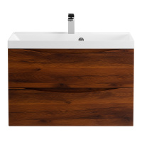 MARINO База под раковину подвесная с двумя выкатными ящиками, Rovere Ciliegio, 800x450x500, MARINO-800-2C-SO-RC-P - Gidratop.ru изображение