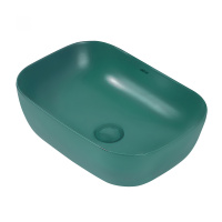 Раковина накладная ABBER Rechteck AC2200MBG темно-зеленая матовая - Gidratop.ru изображение