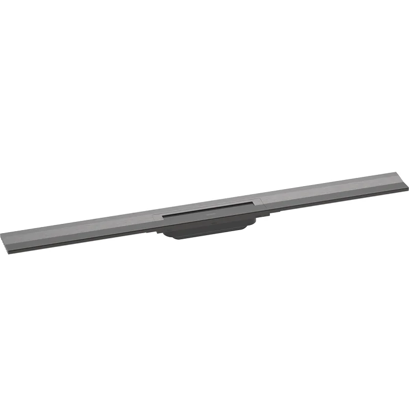 Решетка для дренажного канала Hansgrohe RainDrain Flex, 90 см, черный хром, 56052340 - Gidratop.ru изображение