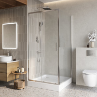Душевой уголок BelBagno LUCE-A-1-100/100-C-Cr - Gidratop.ru изображение