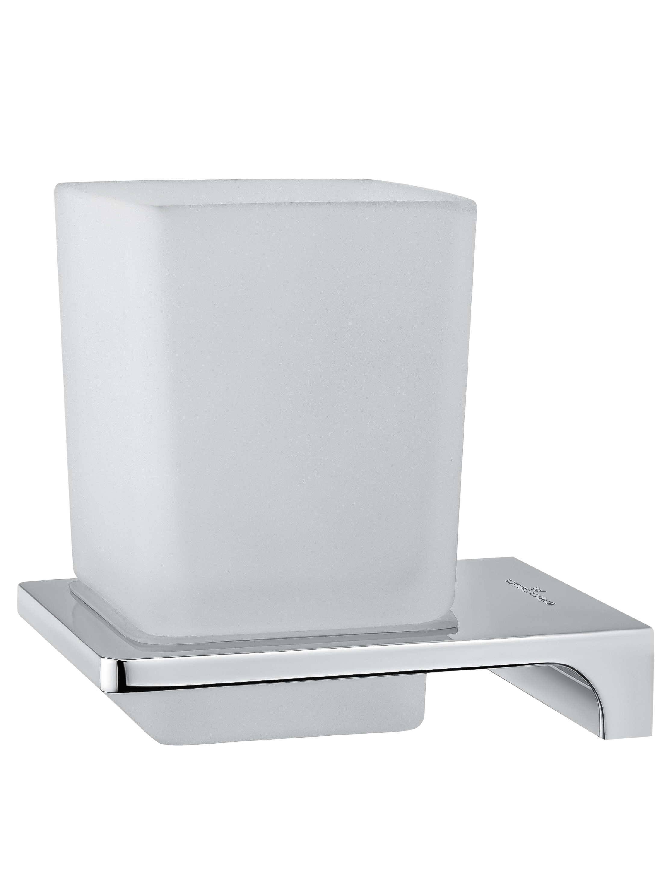 Стакан для зубных щеток с держателем WONZON & WOGHAND ECLIPSE, Хром (WW-9121-CR) - Gidratop.ru изображение