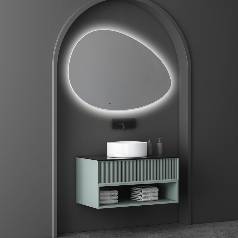 Зеркало ABBER Kontur AG6301SCL-1.2 с подсветкой, бесконтактный выключатель, диммер - Gidratop.ru изображение