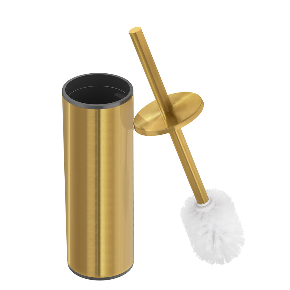 RELAX-TBS-M-BORO Ёршик для унитаза, подвесной, исполнение брашированное золото - Gidratop.ru изображение