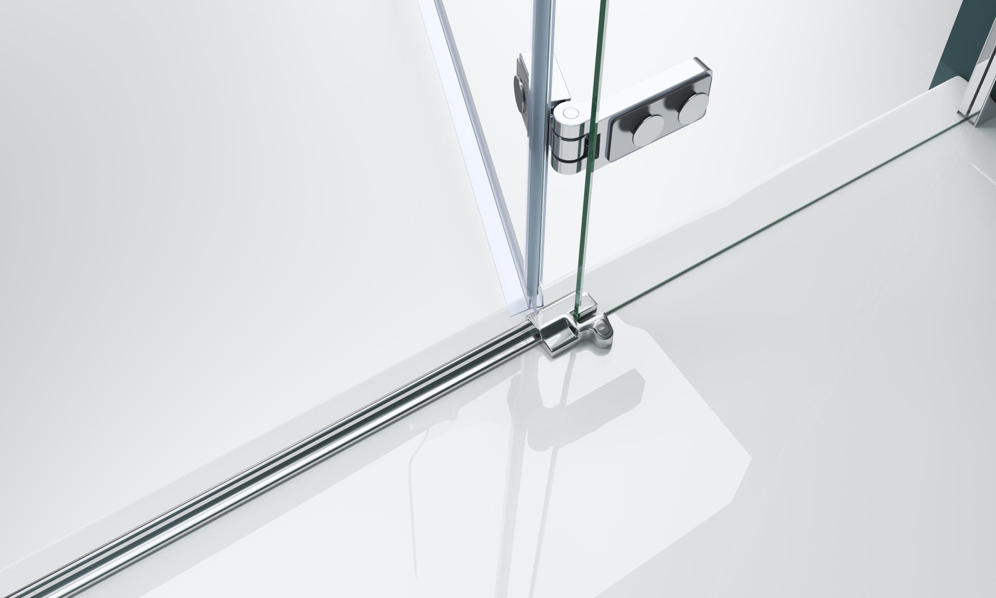Душевая дверь BelBagno KRAFT-B-12-60/20-C-Cr-R - Gidratop.ru изображение