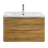 ACQUA База под раковину подвесная с двумя выкатными ящиками, Rovere Rustico, 1000x450x500, ACQUA-1000-2C-SO-RR - Gidratop.ru изображение