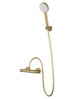 Смеситель для душа с термостатом WONZON & WOGHAND INN 5, Брашированное золото (WW-B1005-A-BG) - Gidratop.ru изображение