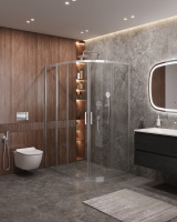 Душевой уголок CEZARES MOLVENO-RH-2-120/100-C-Cr-IV - Gidratop.ru изображение