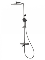 Душевая система с термостатом WONZON & WOGHAND STICK, Темный графит (WW-88739903-BGM) - Gidratop.ru изображение