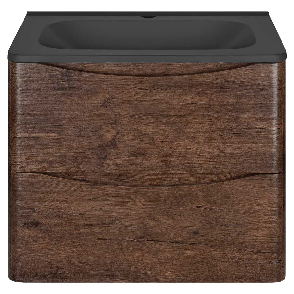 База под раковину Paola 600 подвесная, 2 выкатных ящика soft close, R.Wood - Gidratop.ru изображение
