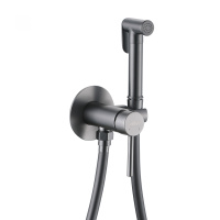 Смеситель ABBER Wasser Kreis AF8125NG с гигиеническим душем, никель - Gidratop.ru изображение