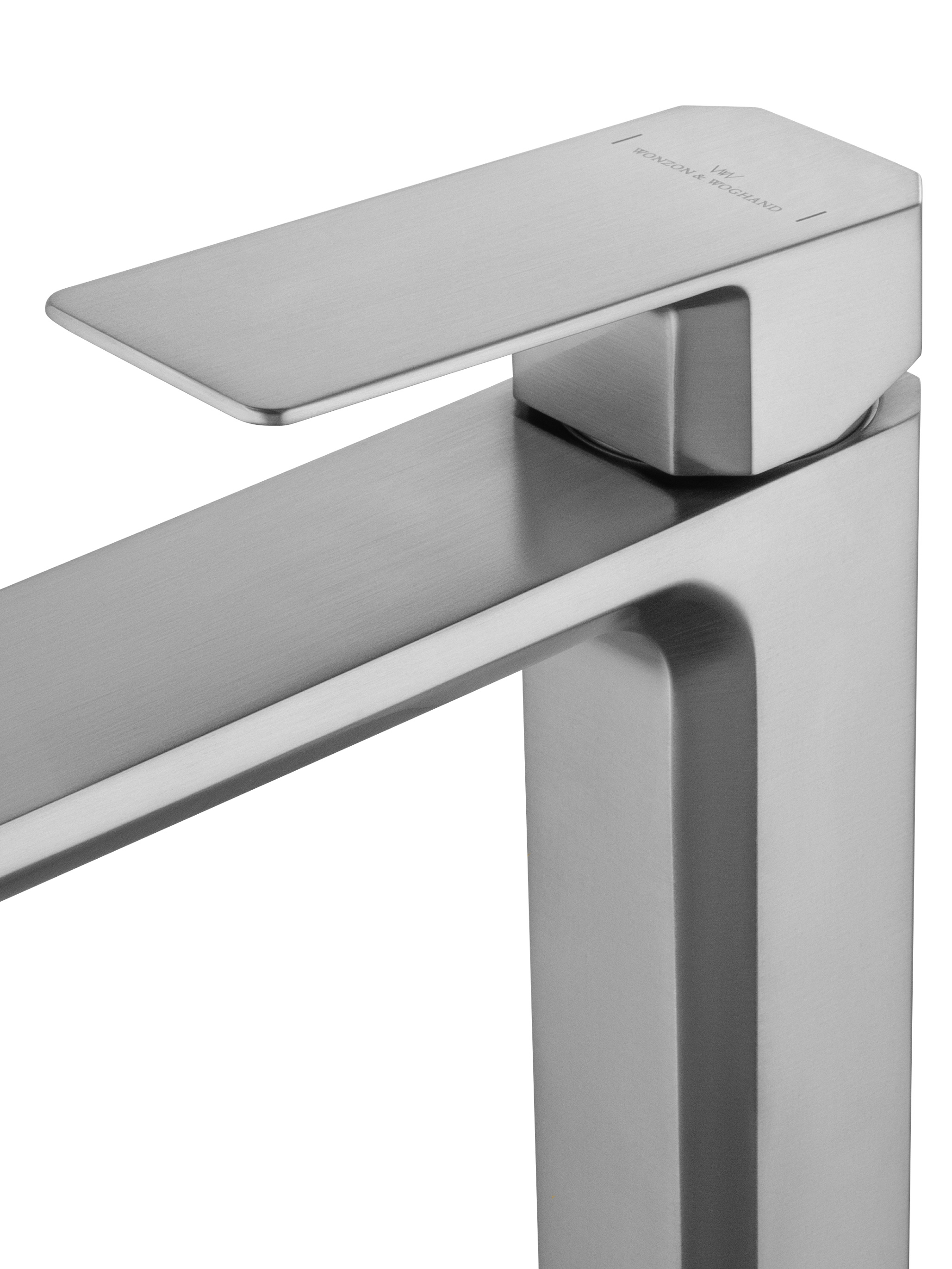 Смеситель для раковины высокий WONZON & WOGHAND DIAMOND, Брашированный никель (WW-88239011-BN) - Gidratop.ru изображение