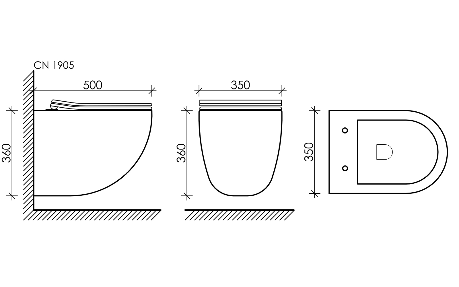 Комплект Подвесной унитаз MONO Rimless + Система инсталляции Balance кнопка Circle, черный матовый - Gidratop.ru изображение