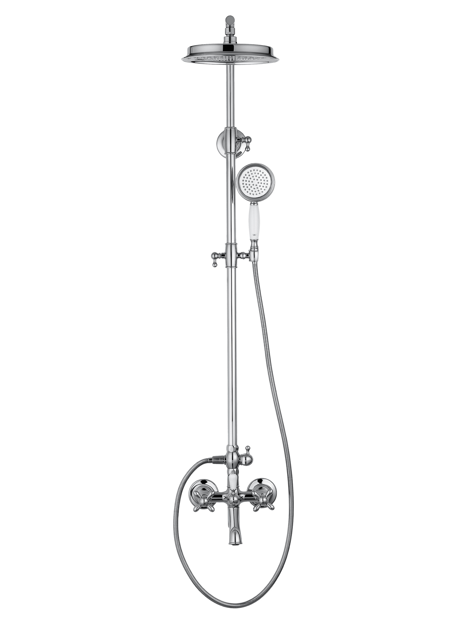 Душевая система WONZON & WOGHAND RETRO, Хром (WW-88739020-CR) - Gidratop.ru изображение