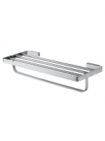 Полотенцедержатель с полкой WONZON & WOGHAND LOTTE, Хром (WW-8381A) - Gidratop.ru изображение