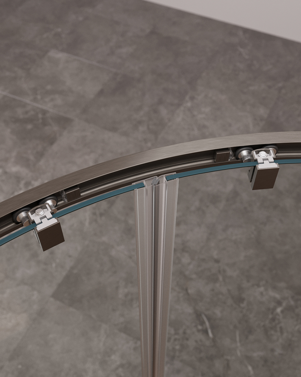 Душевой уголок CEZARES MOLVENO-RH-2-130/100-C-GM-IV - Gidratop.ru изображение