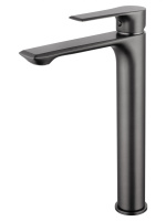 Смеситель для раковины высокий WONZON & WOGHAND BRILLIANT, Темный графит (WW-88019079-BGM) - Gidratop.ru изображение