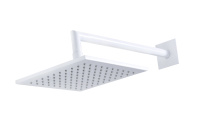 PORTA-TDDQ-30-BIO Верхний душ квадратный 300x300мм с изливом 350 мм, исполнение белый матовый - Gidratop.ru изображение