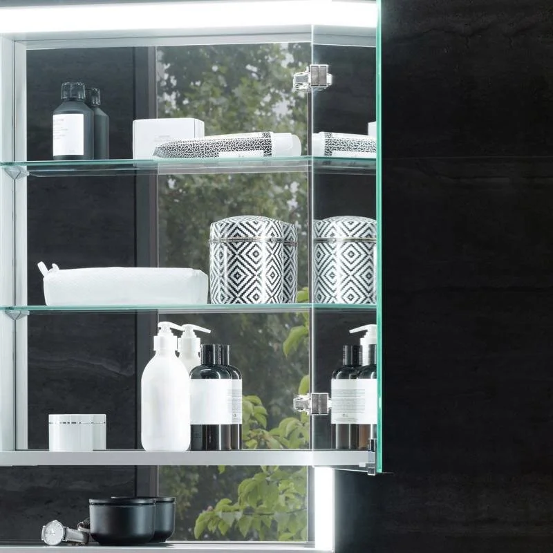 Зеркальный шкаф Keuco Royal Lumos 14305171304, 120 см, с подсветкой, с подогревом, анодированный серебристый алюминий/зеркало - Gidratop.ru изображение