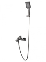 Смеситель для ванны с душем WONZON & WOGHAND FLEX, Темный графит (WW-88037072-BGM)