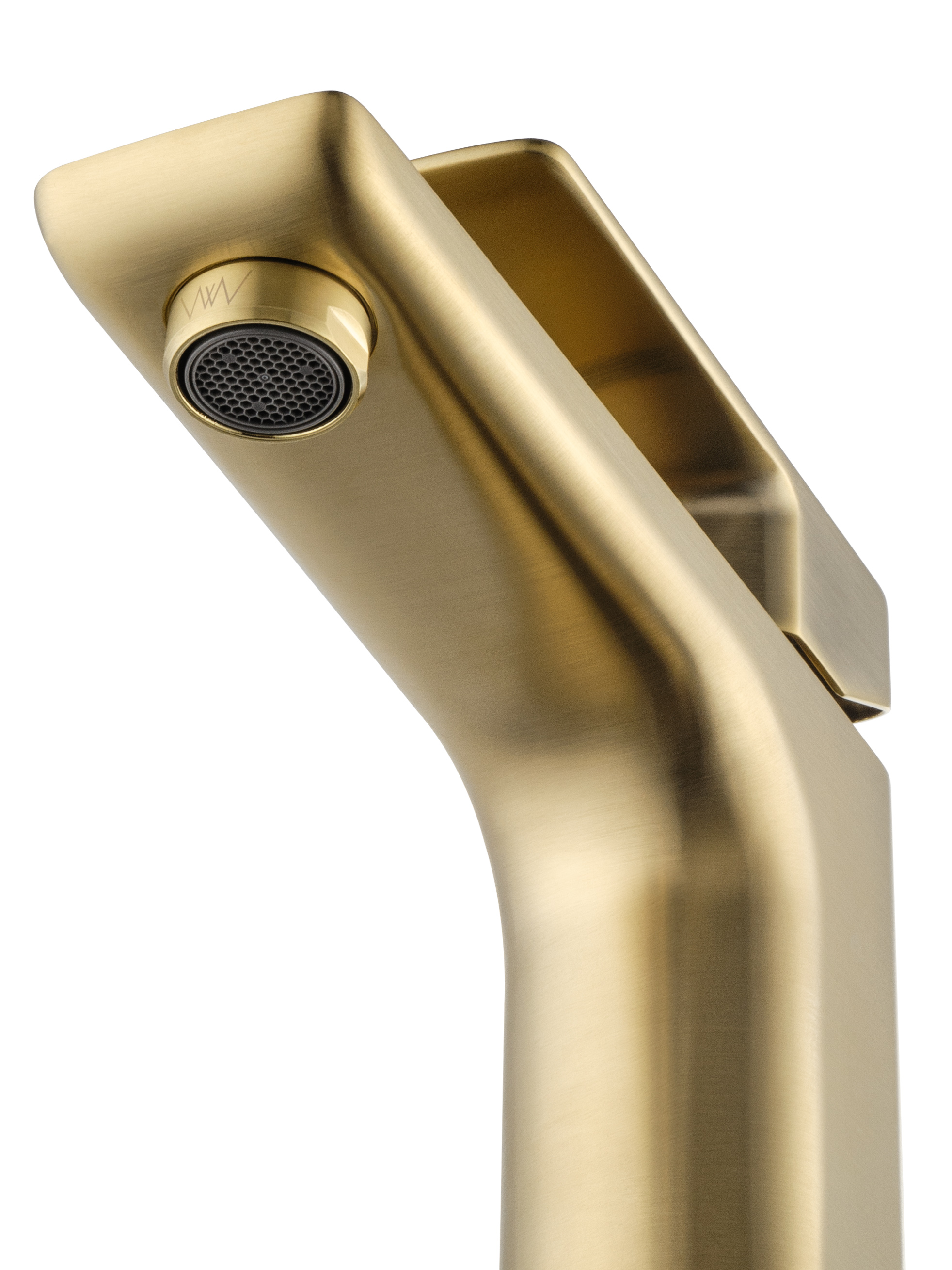 Смеситель для раковины WONZON & WOGHAND EDGE, Брашированное золото (WW-88139003-BG) - Gidratop.ru изображение