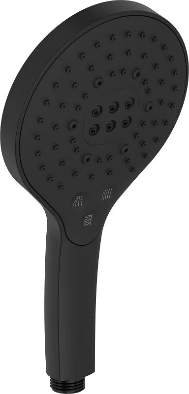 Душевая лейка Jacob Delafon Metro Signature E24717-BL, 3 режима струи, черный матовый - Gidratop.ru изображение