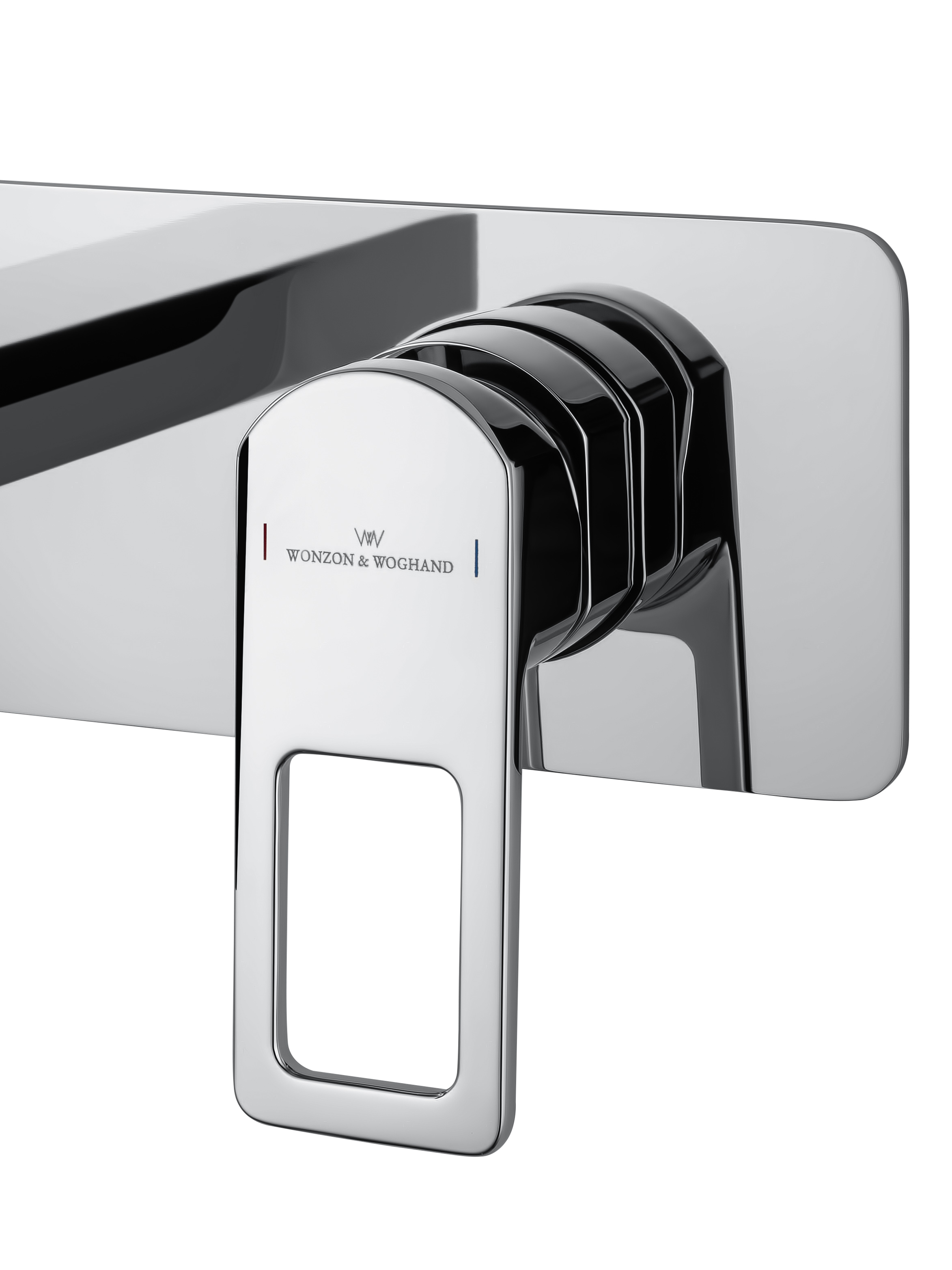 Смеситель для раковины встраиваемый WONZON & WOGHAND FRAME, Хром (WW-88869010-CR) - Gidratop.ru изображение