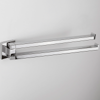 Colombo Basic Q Держатель полотенца 33.4см, цвет: хром - Gidratop.ru изображение