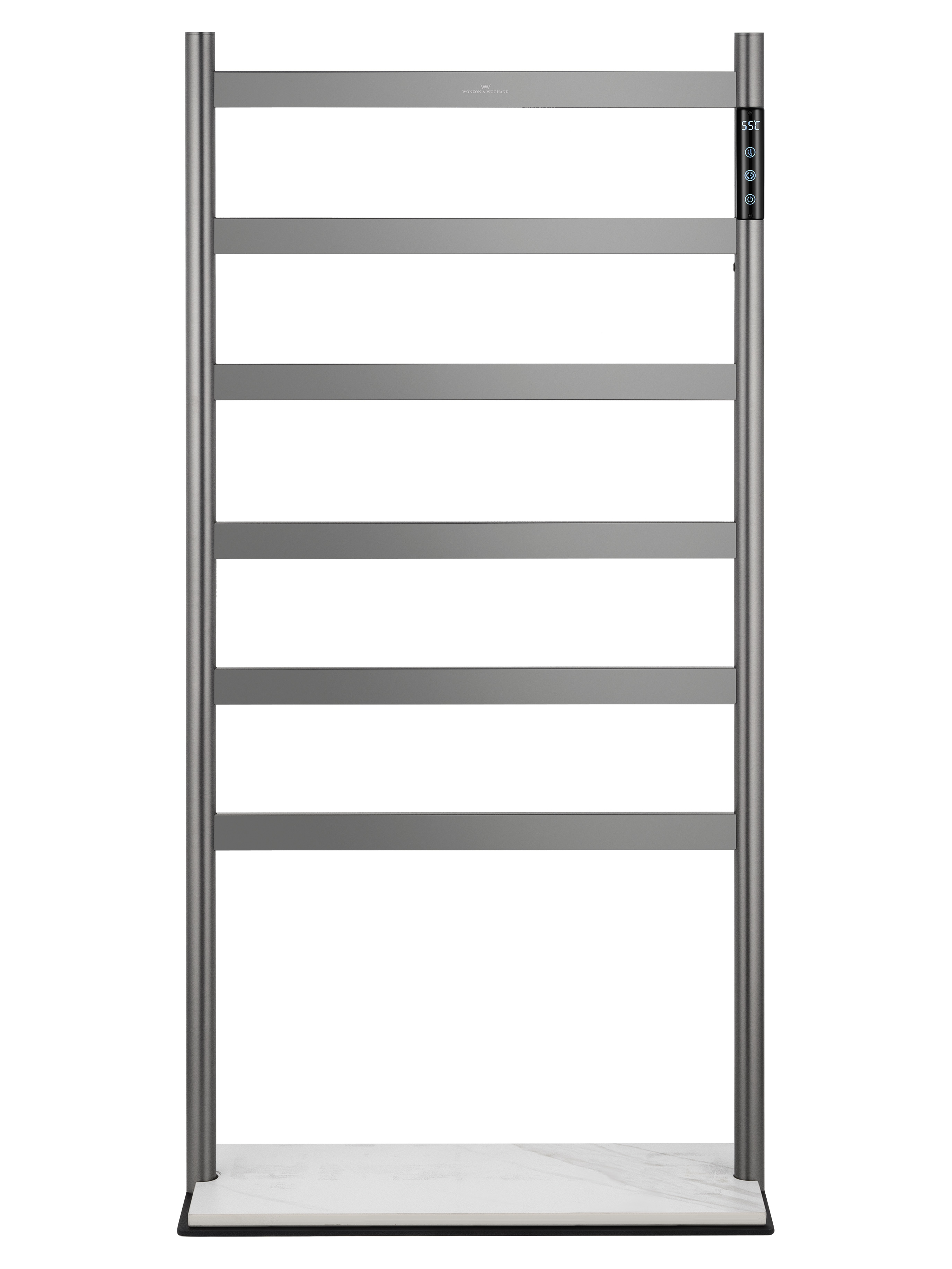 Полотенцесушитель электрический напольный WONZON & WOGHAND ESSEN, Темный графит (WW-A406-GM) - Gidratop.ru изображение