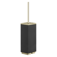 GESSI  INVERSO ACCESSORIES ершик напольный черный, цвет: Brass Brushed PVD - Gidratop.ru изображение
