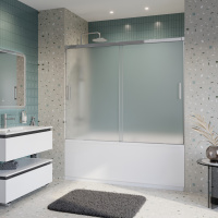 Душевая шторка на ванну CEZARES TANDEM-SOFT-VF-2-170/145-P-Cr - Gidratop.ru изображение