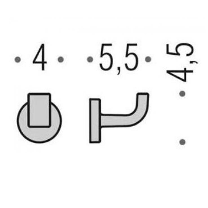 Colombo Nordic, Крючок, Цвет: хром - Gidratop.ru изображение