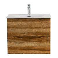 MARINO-CER-N База под раковину подвесная с двумя выкатными ящиками, Rovere Rustico, 596x455x500, MARINO-CER-N-600-2C-SO-RR-P - Gidratop.ru изображение