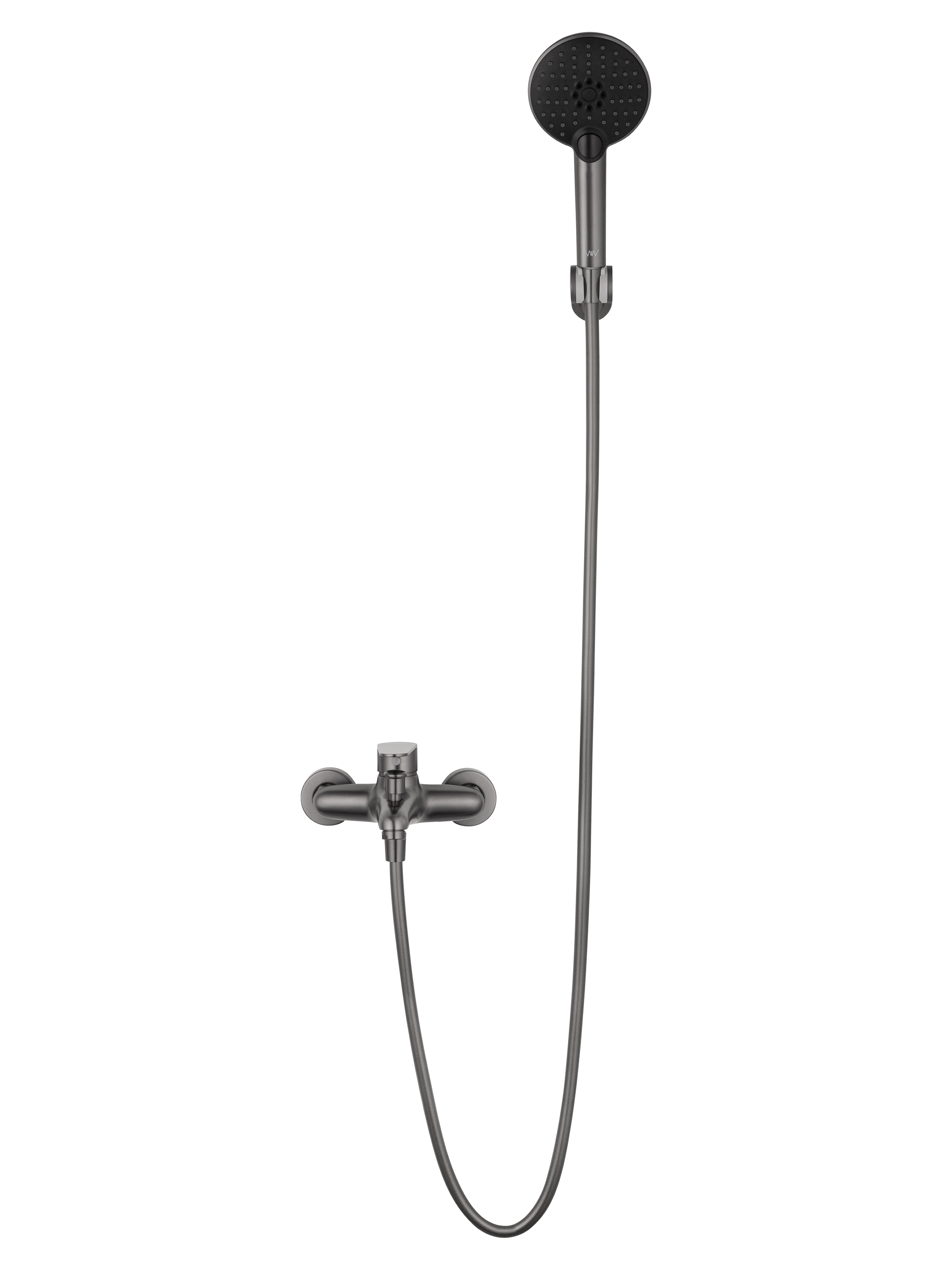Смеситель для ванны с душем WONZON & WOGHAND ALFA, Темный графит (WW-AE3204-BGG) - Gidratop.ru изображение