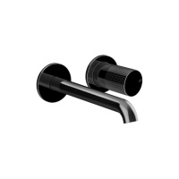 GESSI HABITO CESELLO смеситель для раковины настенный встраиваемый, однорычажный, цвет Black Metal PVD - Gidratop.ru изображение
