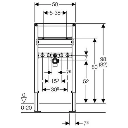 Инсталляция Geberit Duofix 111.490.00.1 для раковины, низкая - Gidratop.ru изображение