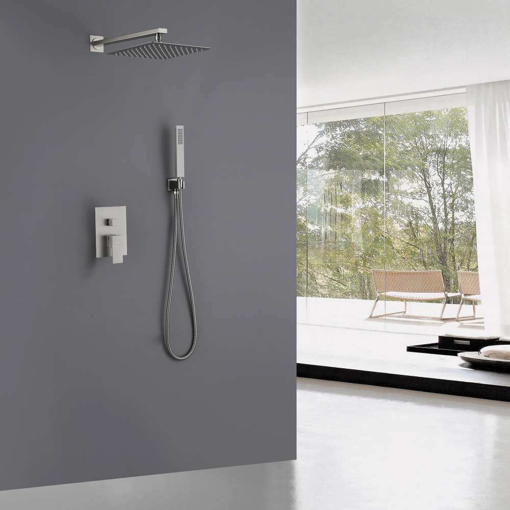 Душевая система ABBER Daheim AF8219SP скрытого монтажа без излива, сатин - Gidratop.ru изображение