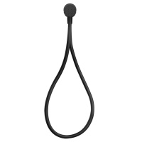 Gessi Hi-Fi душевой магнитные комплект, состоящий из вывода воды, держателя, Darkflex шланга 1,50 м и лейки, цвет: Black XL - Gidratop.ru изображение