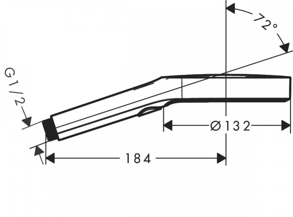 Ручной душ Hansgrohe Rainfinity 130 3jet 26864000, 3 режима, хром - Gidratop.ru изображение