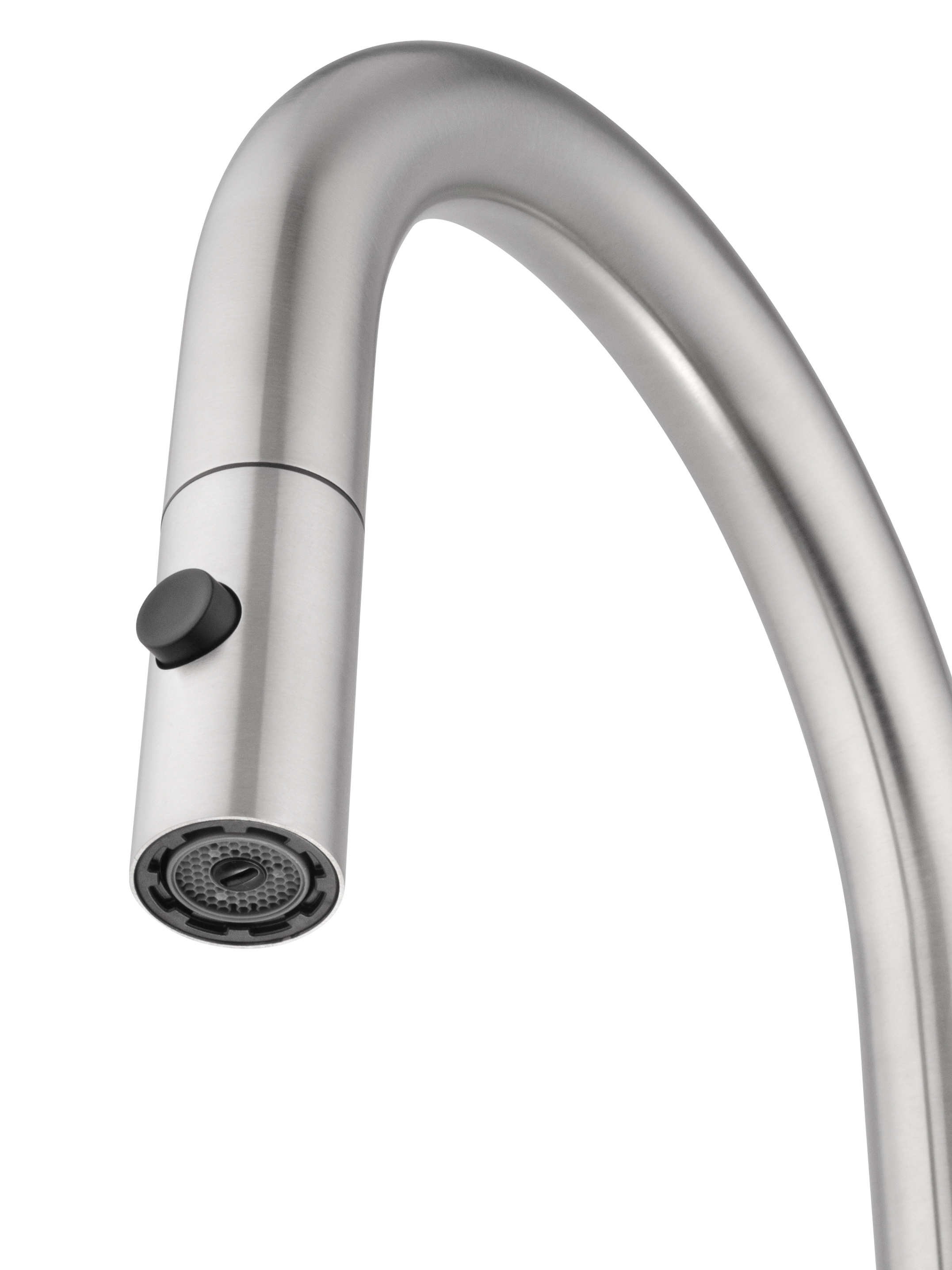 Смеситель для кухни с выдвижным изливом WONZON & WOGHAND, Брашированный никель (WW-A21252-BS) - Gidratop.ru изображение