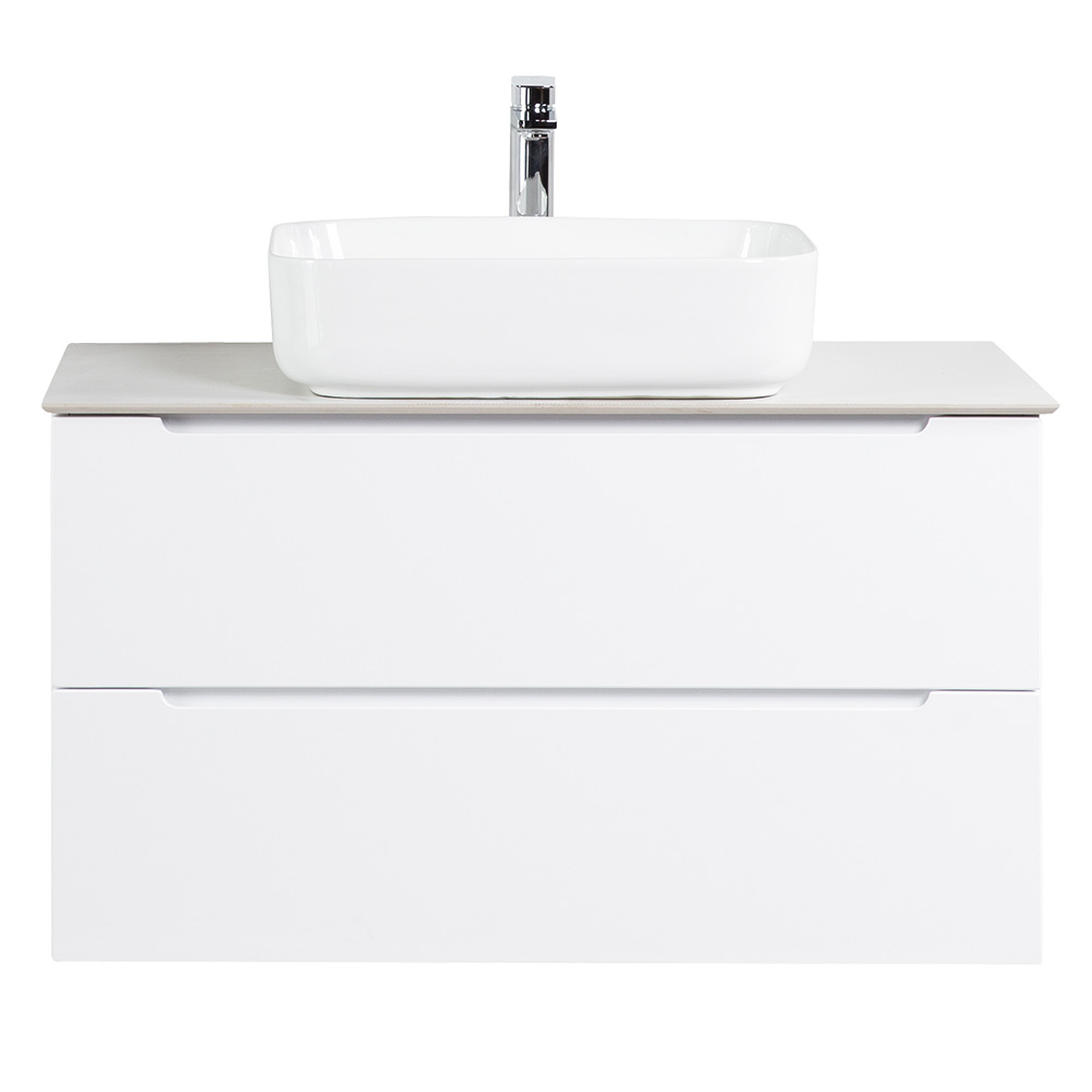 Столешница из керамогранита 916x468 KEP-90-BO Bianco Opaco - Gidratop.ru изображение