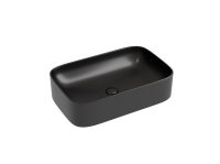 Умывальник чаша накладная прямоугольная (цвет Черный Матовый) Element 605x380x122мм - Gidratop.ru изображение