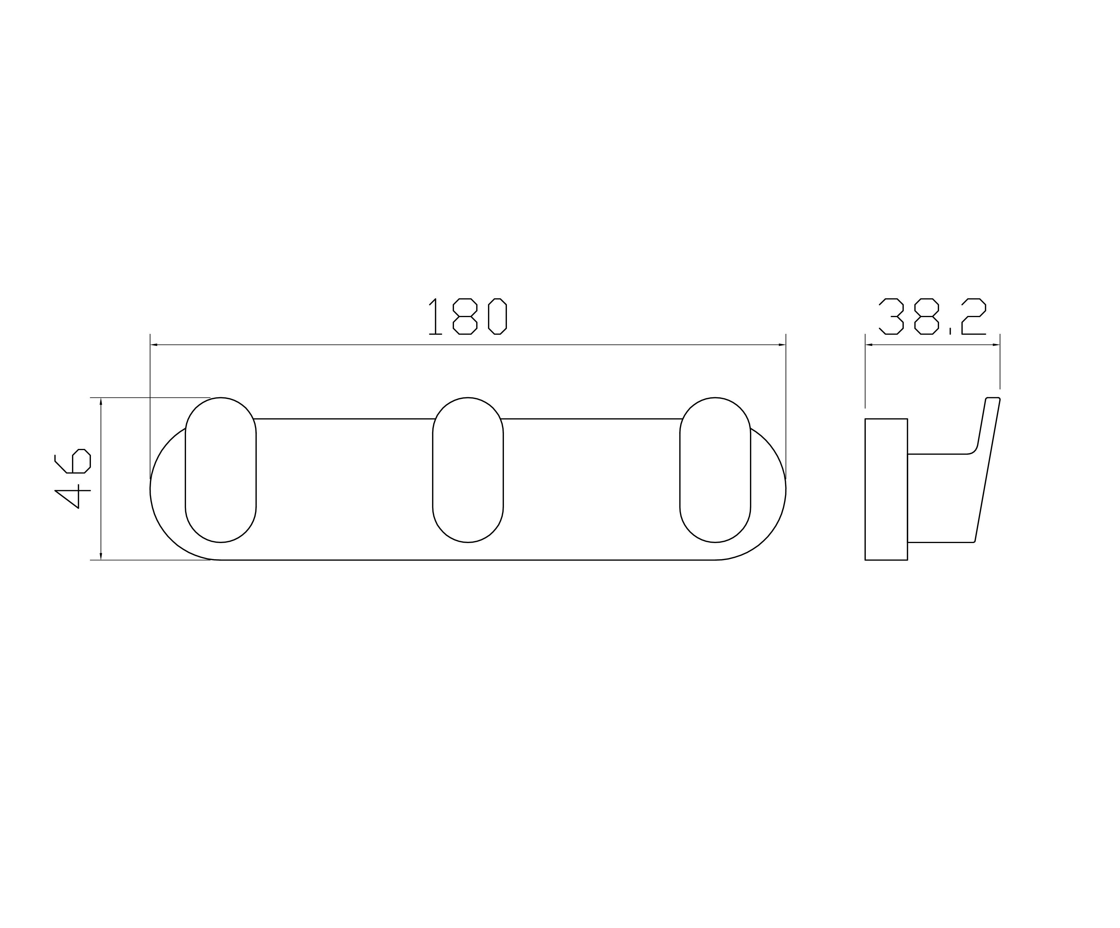 Вешалка с 3 крючками для ванной WONZON & WOGHAND CARBON, Черный (WW-7735) - Gidratop.ru изображение