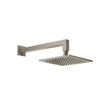 Gessi Emporio shower верхний душ для настенного крепления, поворотная, с защитой от известкового налёта, цвет: Finox Brushed Nickel