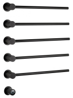 Полотенцесушитель электрический встраиваемый WONZON & WOGHAND HAMBURG, Черный матовый (WW-AL315-MB) - Gidratop.ru изображение