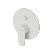 NAUTIC-VDIM-BIO Встраиваемый однорычажный смеситель для душа с переключателем, исполнение белый матовый - Gidratop.ru изображение