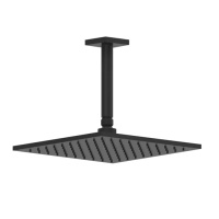 GESSI Rilievo потолочная верхний душ шарнирная 250x250 мм на 1/2, цвет: nero XL - Gidratop.ru изображение